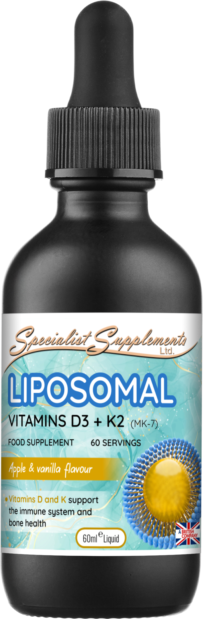 Liposomal Vitamin Pack - LIPOSOMAL Vitamins D3 + K2 dropper
