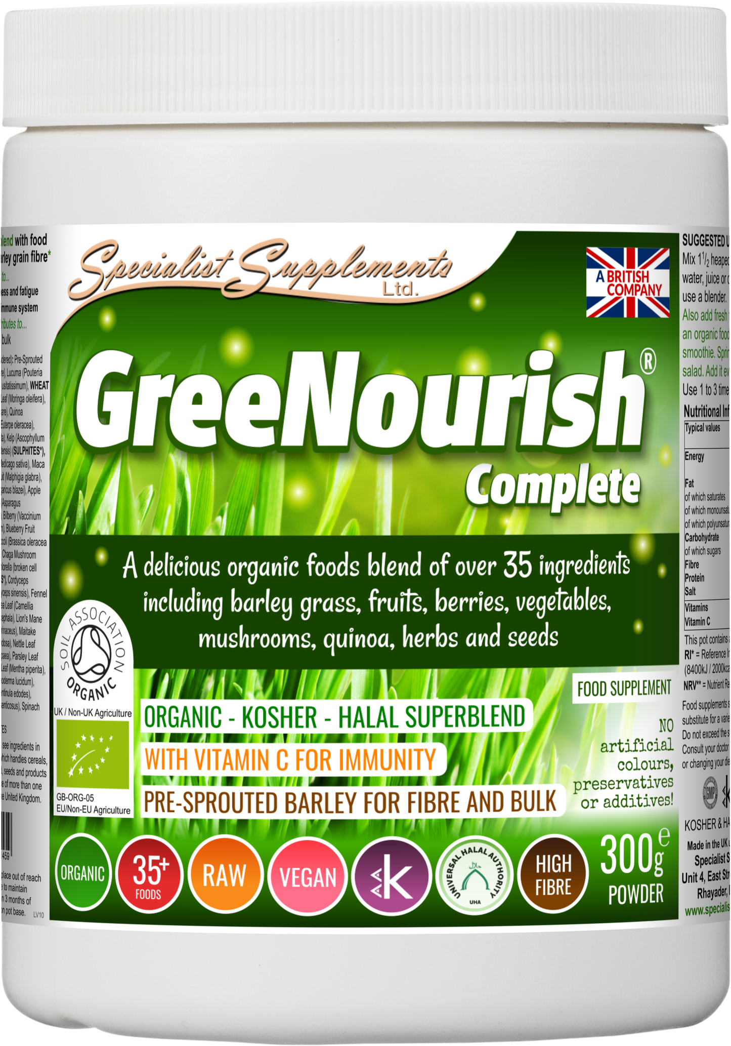 Mushroom & Greens Pack - GreeNourish Complete (ORGANIC)