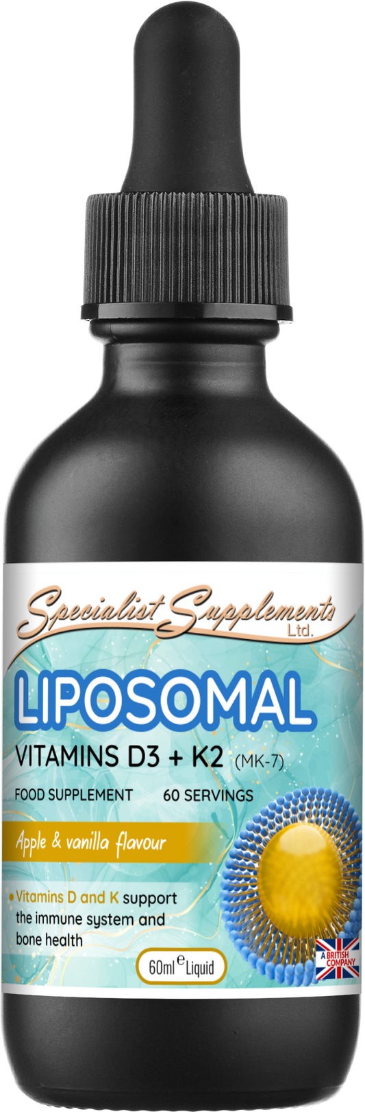 Liposomal Vitamin Pack - LIPOSOMAL Vitamins D3 + K2 dropper