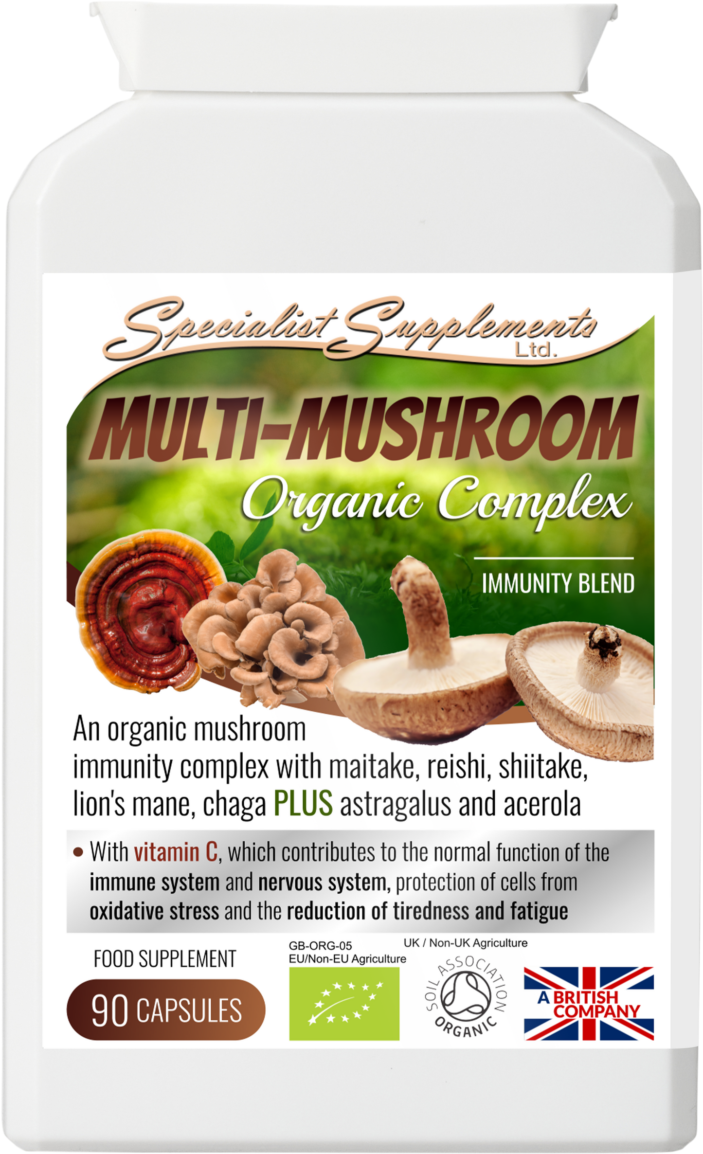 Mushroom & Greens Pack - Multi-Mushroom Organic Complex