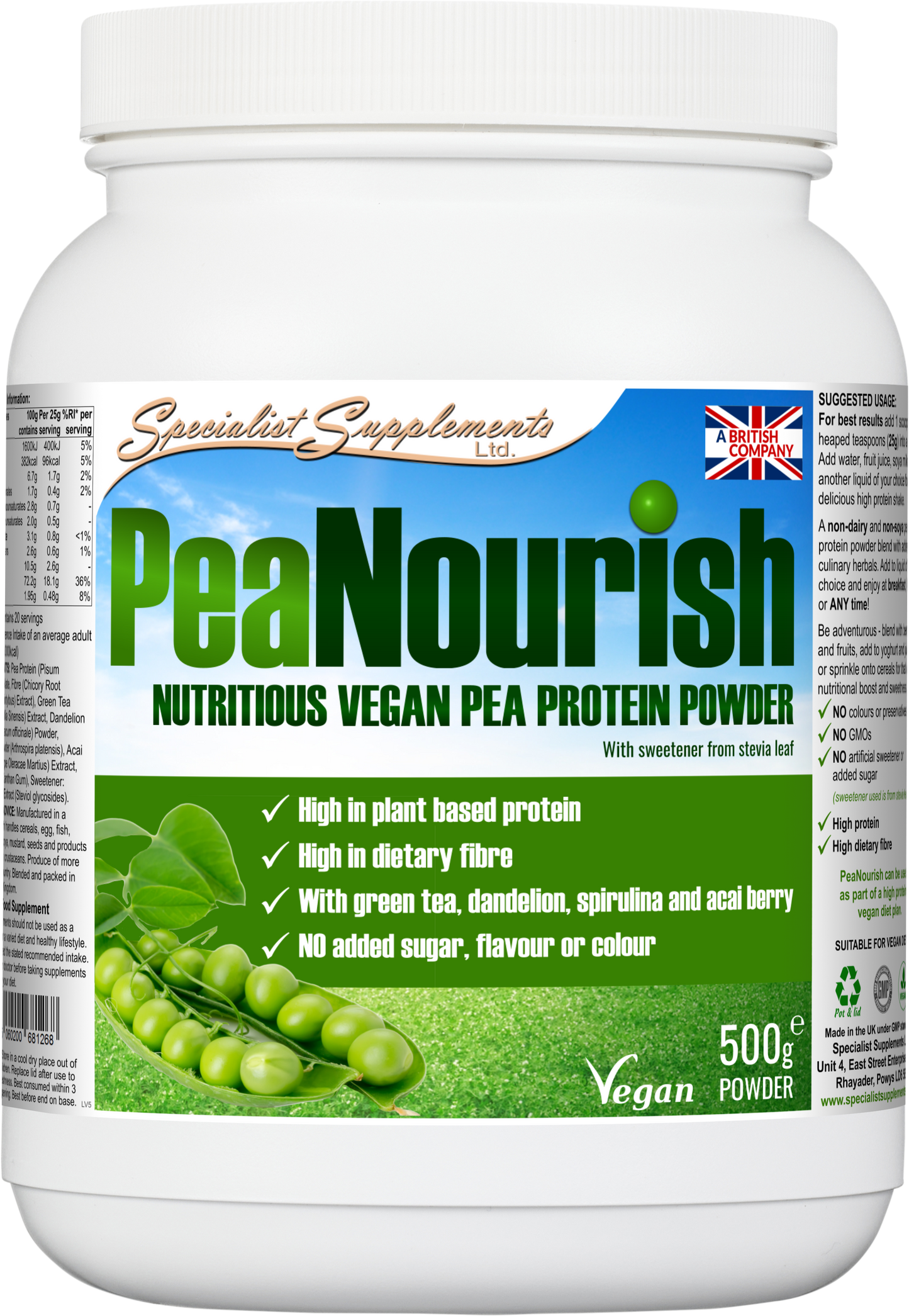 Vegan Protein Pack - PeaNourish