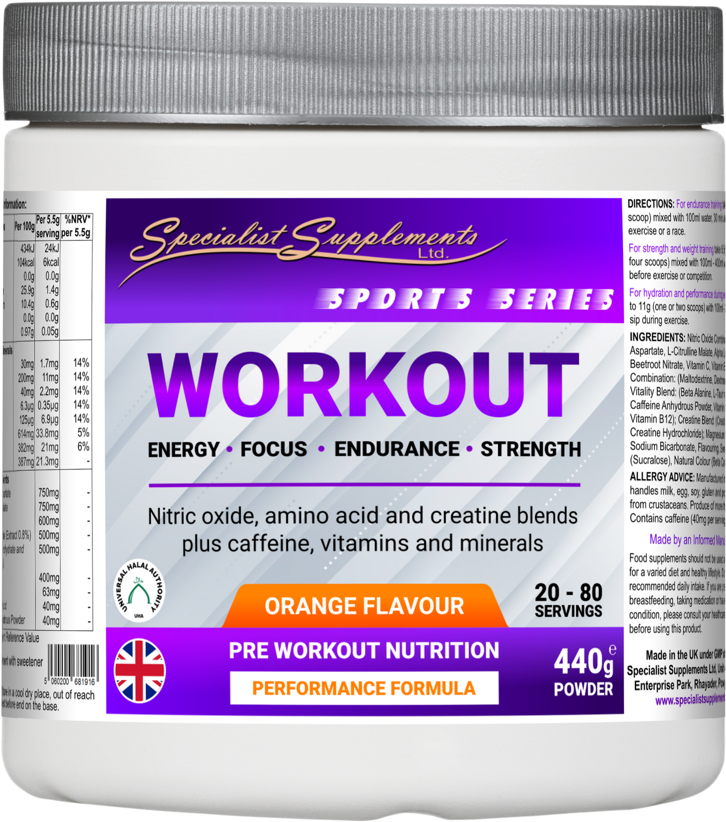 Workout Hydration Pack - Workout