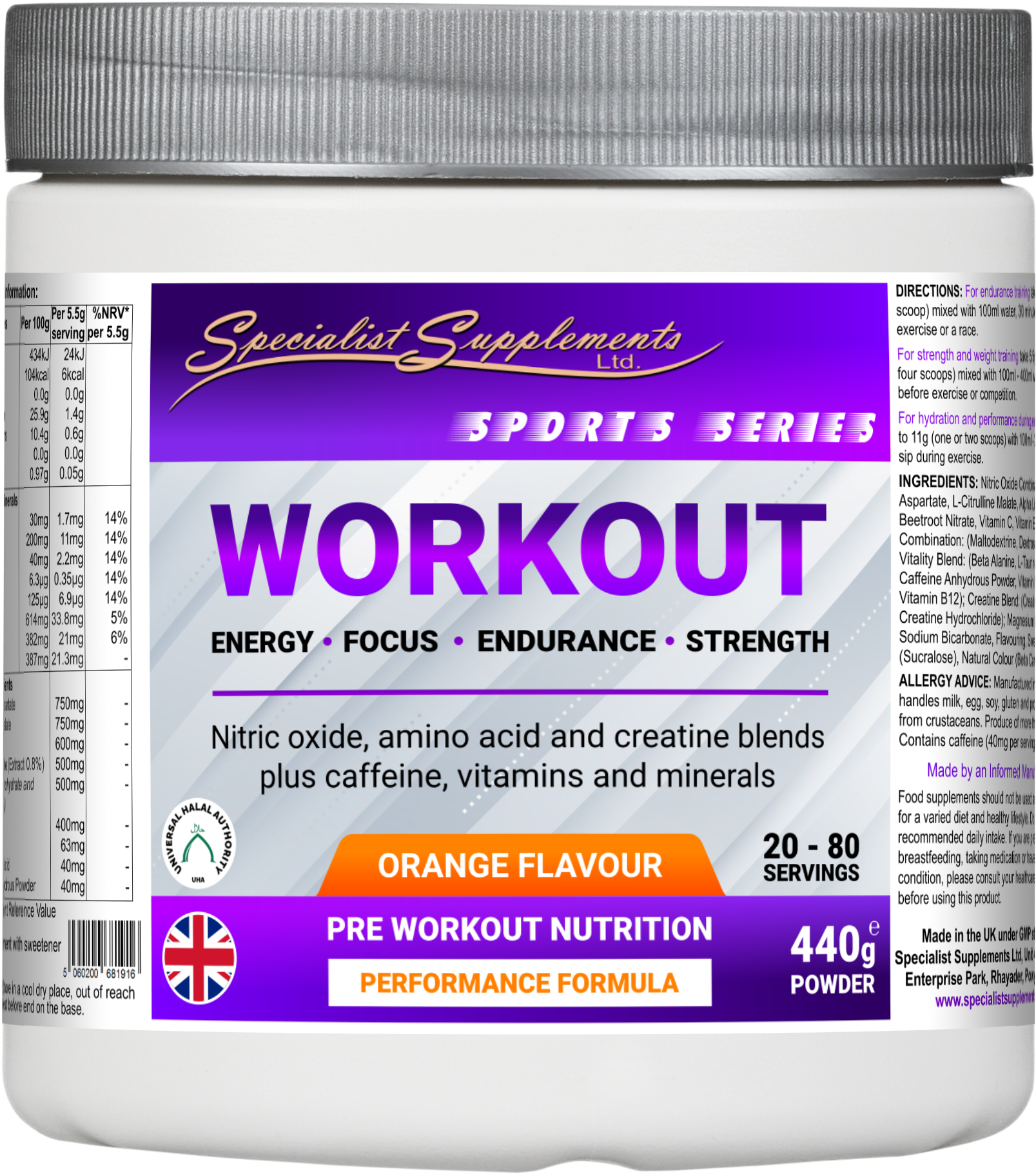 Workout Hydration Pack - Workout