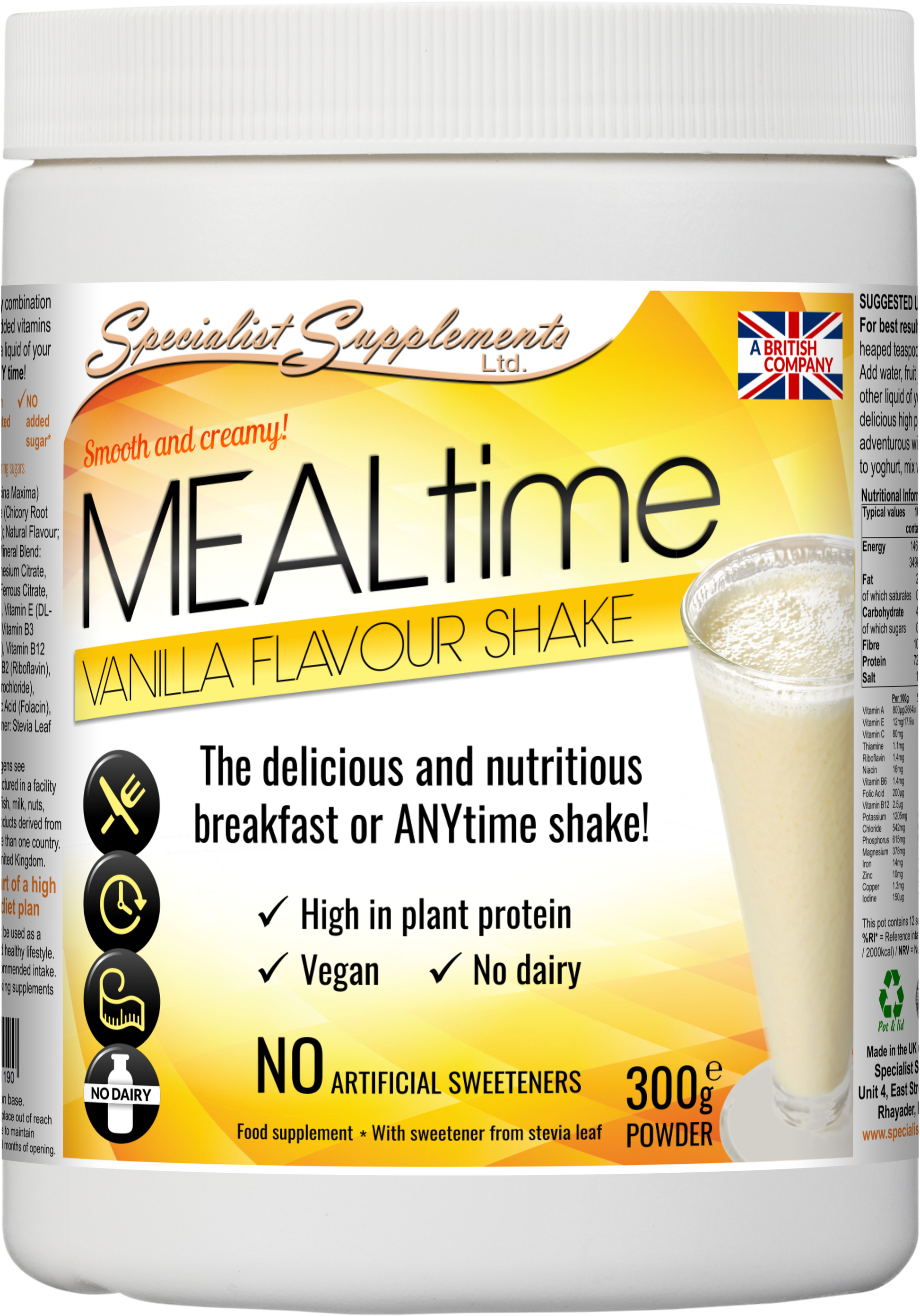 Meal Support Pack - MEALtime (Vanilla Flavour)